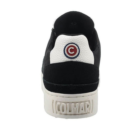 COLMAR Sneakers Uomo art. LOGAN GLOW 425 in pelle/tessuto Black/White
