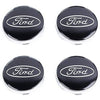 N4 Coprimozzo Tappi Ford Nero 54mm Compatibile Puma Focus Kuga Mondeo Fiesta