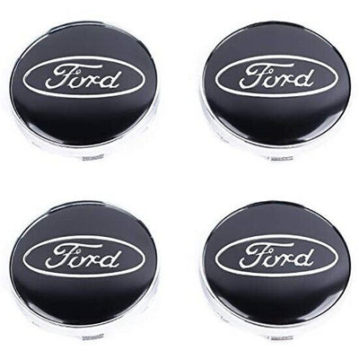 N4 Coprimozzo Tappi Ford Nero 54mm Compatibile Puma Focus Kuga Mondeo Fiesta