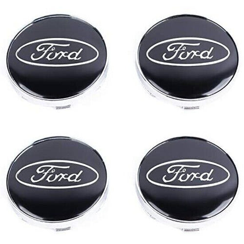 N4 Coprimozzo Tappi Ford Nero 54mm Compatibile Puma Focus Kuga Mondeo Fiesta