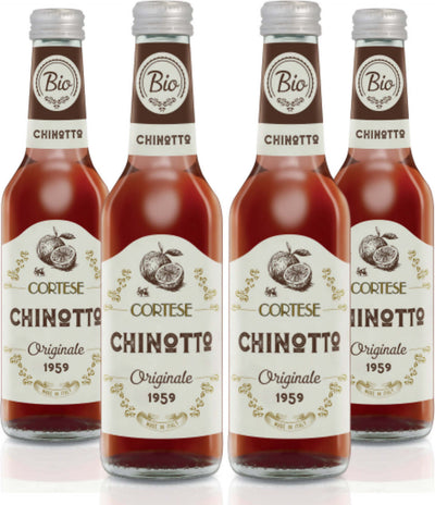 4 Bottiglie Di Chinotto Biologica 275ml - Originale Bio 1959 - La Bevanda Tipica Della Tradizione Nazionale