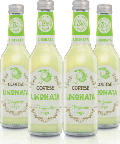 4 Bottiglie Di Limonata Biologica 275ml Dei Migliori Limoni Siciliani - Originale Bio 1959