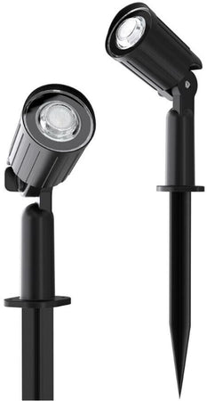 4 Faretti Led Luce Calda Faretto Con Pannello Solare Picchetto Da Giardino Ip65