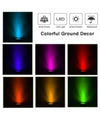 4 Faro Lampada 8 Led Rgb Solare Da Esterno Giardino Faretto Picchetto Segnapassi