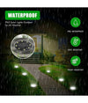 4 Faro Lampada 8 Led Rgb Solare Da Esterno Giardino Faretto Picchetto Segnapassi