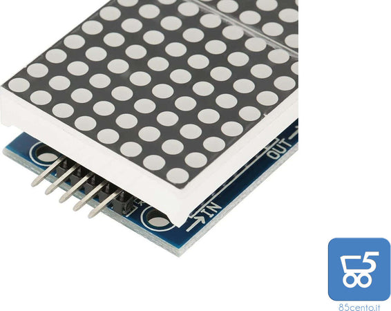 4 in 1 LED DOT Matrix Modulo Display MCU Control kit fai da te con 5 pin Line