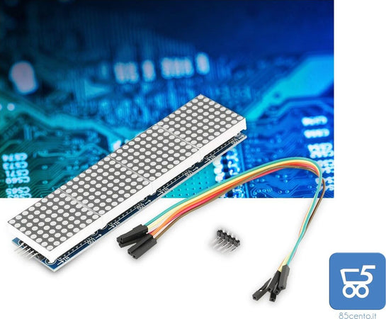 4 in 1 LED DOT Matrix Modulo Display MCU Control kit fai da te con 5 pin Line