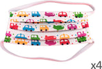4-Mascherine-Per-Bambini-Disegno-Car-Macchina-Maschile-Made-in-Italy-Tessuto-TNT-Ledlux