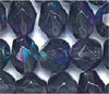 4-mm-Tondo-Sfaccettato-Perline-Di-Vetro-6975-Grigio-Scuro-AB-QTY-1