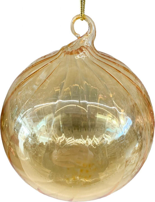 4 palline natalizie in vetro Oro Lucido a spicchi da Ø 10 cm, Pendaglio Tinta Unita Casa e cucina/Decorazioni per interni/Addobbi e decorazioni per ricorrenze/Decorazioni natalizie/Addobbi e decorazioni/Palle e palline MagiediNatale.it - Altamura, Commerciovirtuoso.it