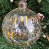 4 palline natalizie in vetro Trasparente con Segmenti da Ø 10 cm, Pendaglio Decorato Casa e cucina/Decorazioni per interni/Addobbi e decorazioni per ricorrenze/Decorazioni natalizie/Addobbi e decorazioni/Palle e palline MagiediNatale.it - Altamura, Commerciovirtuoso.it