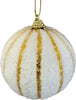 4 palline per albero di natale Bianco e Oro pendaglio decorato Casa e cucina/Decorazioni per interni/Addobbi e decorazioni per ricorrenze/Decorazioni natalizie/Addobbi e decorazioni/Palle e palline MagiediNatale.it - Altamura, Commerciovirtuoso.it