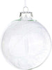 4 palline per albero di natale con Piume in vetro Trasparente da Ø 10 cm Pendaglio decorato Casa e cucina/Decorazioni per interni/Addobbi e decorazioni per ricorrenze/Decorazioni natalizie/Addobbi e decorazioni/Palle e palline MagiediNatale.it - Altamura, Commerciovirtuoso.it
