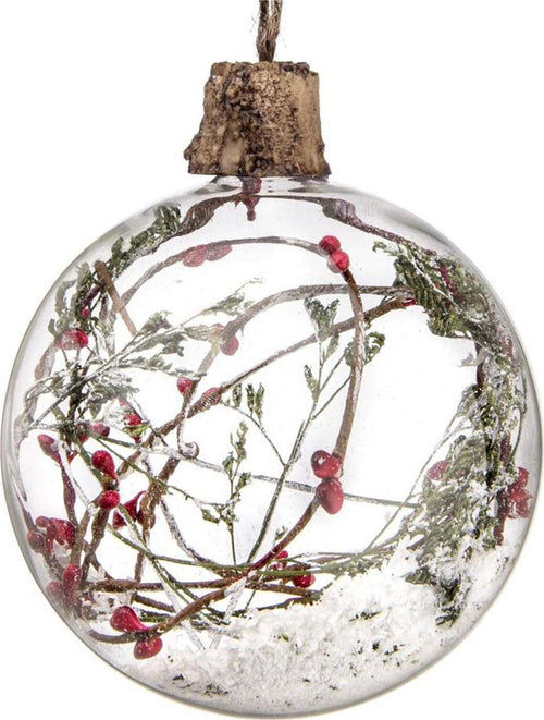 4 palline per albero di natale in vetro con bacche da Ø 10 cm pendaglio decorato Casa e cucina/Decorazioni per interni/Addobbi e decorazioni per ricorrenze/Decorazioni natalizie/Addobbi e decorazioni/Palle e palline MagiediNatale.it - Altamura, Commerciovirtuoso.it