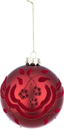 4 palline per albero di natale in vetro con velluto Rosso da Ø 10 cm Casa e cucina/Decorazioni per interni/Addobbi e decorazioni per ricorrenze/Decorazioni natalizie/Addobbi e decorazioni/Palle e palline MagiediNatale.it - Altamura, Commerciovirtuoso.it