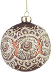 4 palline per albero di natale in vetro Marrone con merletto da Ø 10 cm pendaglio decorato Casa e cucina/Decorazioni per interni/Addobbi e decorazioni per ricorrenze/Decorazioni natalizie/Addobbi e decorazioni/Palle e palline MagiediNatale.it - Altamura, Commerciovirtuoso.it