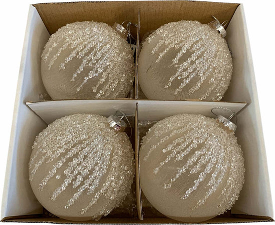 4 palline per albero di natale in vetro Rosa da Ø 10 cm pendaglio decorato Casa e cucina/Decorazioni per interni/Addobbi e decorazioni per ricorrenze/Decorazioni natalizie/Addobbi e decorazioni/Palle e palline MagiediNatale.it - Altamura, Commerciovirtuoso.it