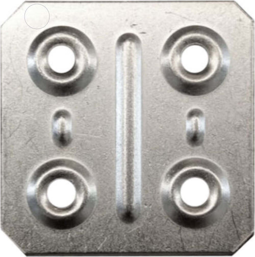 4-PEZZI---PIASTRINE-NERVATE-FORATE-PER-GIUNZIONE-MOBILI-40x40MM---IN-ACCIAIO-ZINCATO---ANGOLI-TAGLIATI