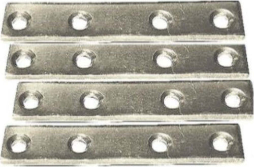 4-PEZZI---PIASTRINE-PIATTE-DI-GIUNZIONE-A-4-FORI-80x15MM--IN-ACCIAIO-ZINCATO