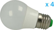 4-PZ-Lampade-Led-E27-Bulbo-3W30W-Bianco-Caldo-Diametro-50mm-Altezza-94mm-A2Zworld