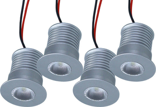 4-PZ-Mini-Faretto-Led-Da-Incasso-3W-DC-12V-24V-Neutro-4000K-Angolo-25-Gradi-Foro-30mm-35X35mm-Ledlux