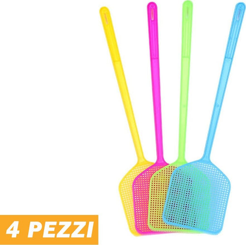 4 Pz Paletta Abbattimosche Abbatti Mosche Scaccia Insetti Colori Assortiti 45 Cm Giardino e giardinaggio/Giardinaggio/Prodotti fitosanitari e pesticidi/Palette schiacciamosche Trade Shop italia - Napoli, Commerciovirtuoso.it
