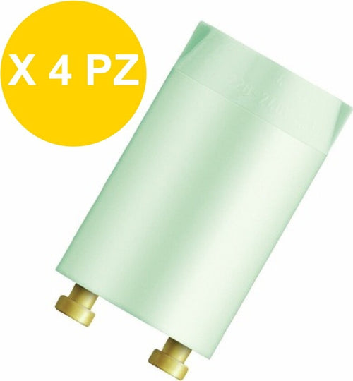 4 PZ X STARTER ELETTRICO PER NEON LAMPADE DA 4 A 80 WATT 220-240 VOLT Illuminazione/Lampadine/Lampadine fluorescenti e al neon Trade Shop italia - Napoli, Commerciovirtuoso.it