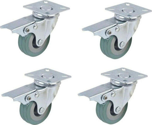 4 Ruota Gomma Ricambio Rotella Carrello Mobili Staffa Girevole Con Freno 75x21 Casa, arredamento e bricolage > Bricolage e fai da te > Ruote Girevoli Trade Shop italia - Napoli, Commerciovirtuoso.it