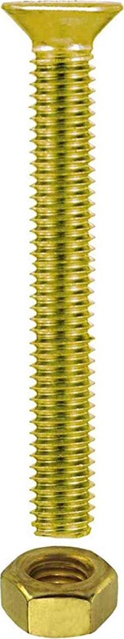 4-VITI-METRICA-OTTONE-TESTA-PIANA-SVASATA-M6X40MM