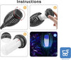 4-X-Lanterna-Solare-LED-Luce-BLU-Effetto-Tremolante-per-Giardino-Vialetti