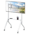 Supporto Mobile da Pavimento Multifunzione per TV LCD/LED/Plasma 65-100'' Bianco