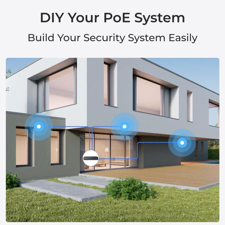 Telecamera IP Dome di Sicurezza PoE 4K 12MB IP67, Serie P344