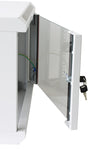 Armadio Rack 19'' a muro 6 unità sezione unica prof. 600mm Grigio