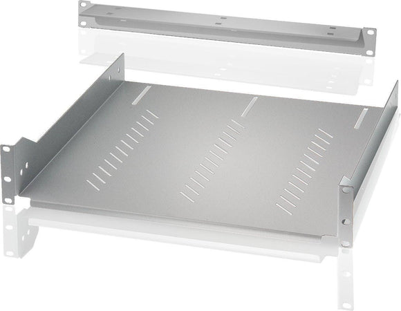 Mensola per Rack 19'' 600 mm 2U Grigia 4 punti