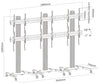 Supporto a Pavimento per 6 TV LCD/LED 22-55'' per Video Wall