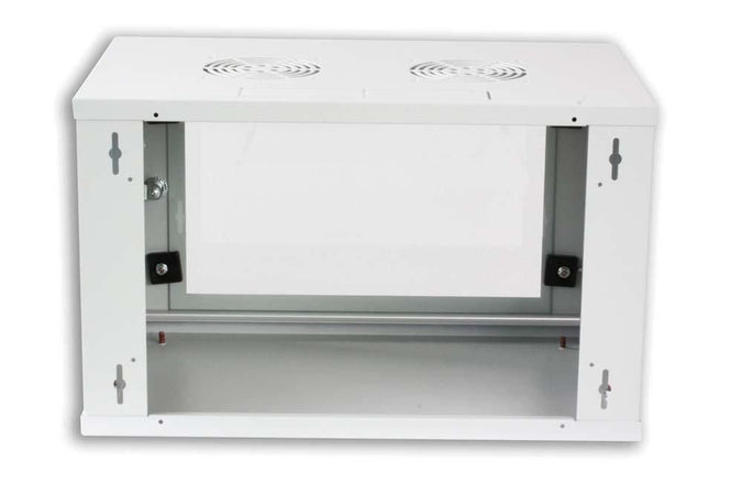Armadio Rack 19'' a muro 10 unità prof. 400 Grigio Assemblato