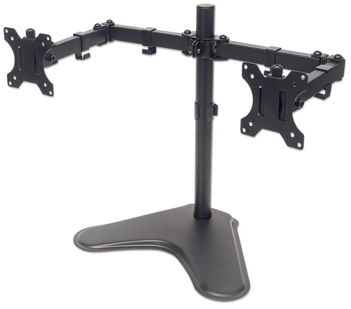 Supporto da Scrivania per 2 Monitor 13-32'' con Base e Doppio Snodo