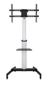Carrello TV 37''-86'' Multimediale in Alluminio Regolabile in Altezza