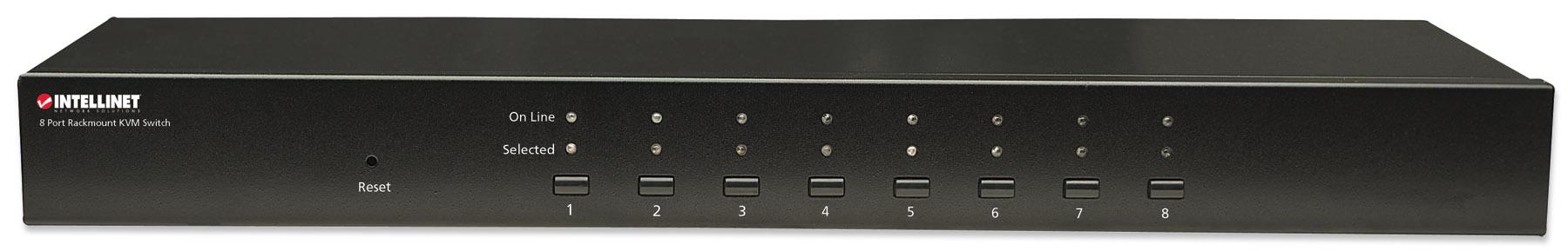 KVM Switch 8 porte combo USB + PS/2, OSD