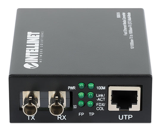 Convertitore RJ45 - Fibra ST 100Base-TX