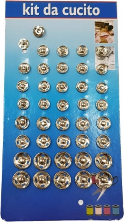 40 PAIA CIAPPETTE APRI CHIUDI BOTTONI AUTOMATICI A PRESSIONE IN ACCIAIO SARTA Casa e cucina/Hobby creativi/Cucito/Articoli di merceria/Bottoni Trade Shop italia - Napoli, Commerciovirtuoso.it