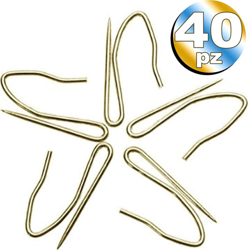 40 PEZZI GANCI IN METALLO ACCIAIO RAME OTTONE 25MM CIRCA APPENDINO PER TENDE Casa e cucina/Tessili per la casa/Accessori per tende e tendine/Fermatende e raccogli tenda Trade Shop italia - Napoli, Commerciovirtuoso.it