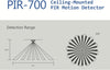 Sensore di Movimento a Soffitto per Kit Allarme 433Mhz, PIR-700