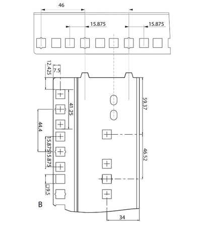 Staffe Montanti per I-CASE EP-3360BKT/3360GT e I-CASE EP-3380BKT