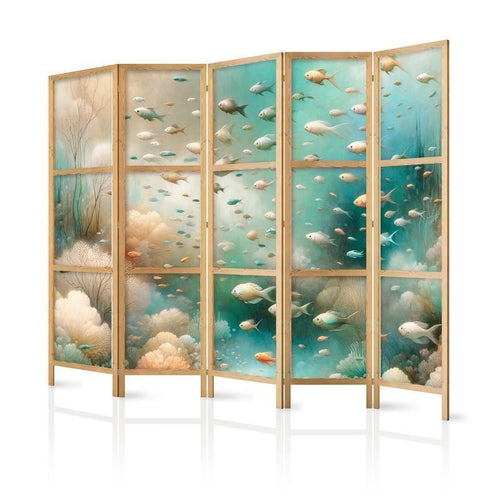 Paravento giapponese Spettacolare paesaggio sottomarino 5 ante