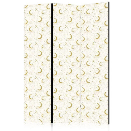 Paravento - Moonlit Nights - Delicate Moons and Clouds in Warm Tones
