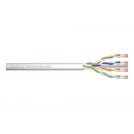 Digitus Cavo di installazione con doppino intrecciato CAT 6A U-UTP (CAT 6A U/UTP PATCH CABLE RAW - 100M AWG 26/7 LSZH GREY)