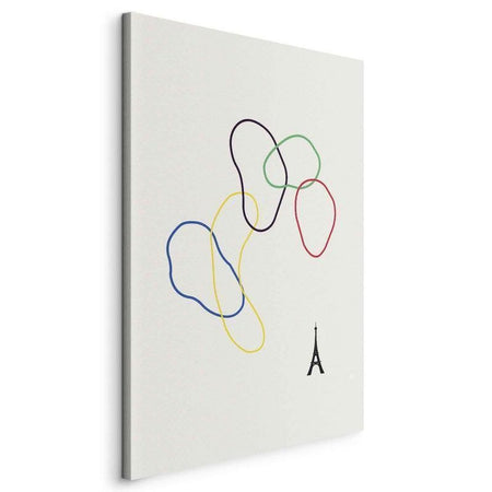 Quadro - Colorful Rings - Digital Graphics - Minimalism