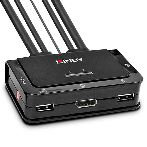 Lindy 42344 switch per keyboard-video-mouse (kvm) montaggio rack nero