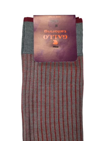 Calze lunghe uomo Gallo - Coste grigio/minio
